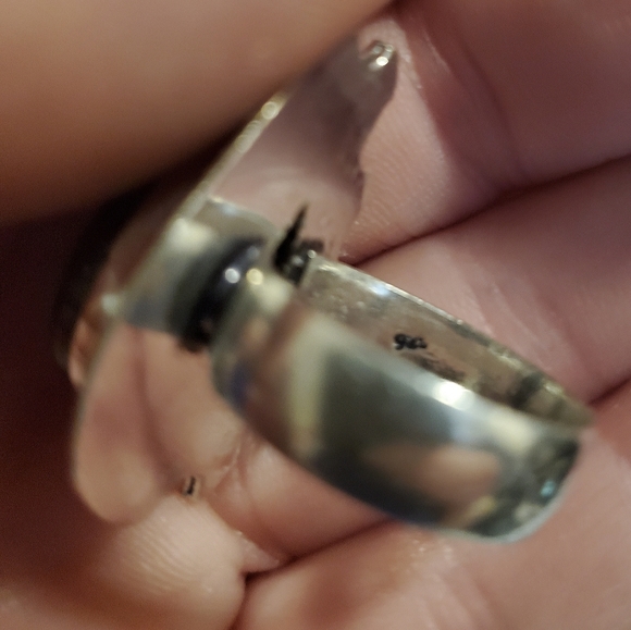 New Labradorite 6 Horned Crescent Moon 925 Silver Ring. - Picture 2 of 16